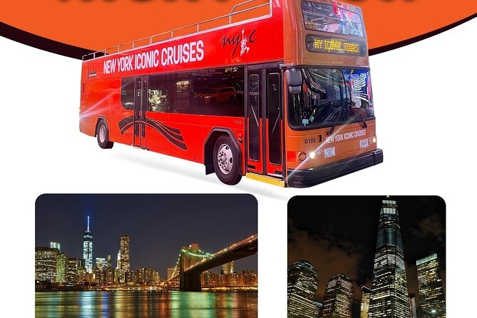 75-Minutes NYC Sightseeing Night Double Decker Bus Tour - Brooklyn Bridge at night: the skyline shot you’ll remember