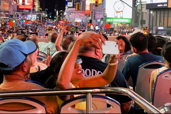 75-Minutes NYC Sightseeing Night Double Decker Bus Tour - The 75-minute night route: from World Trade Center to Midtown icons