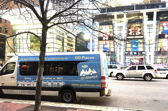 Affordable Door-To-Door Transport (NYC To Boston) - One scheduled stop at a service plaza that keeps the day sane