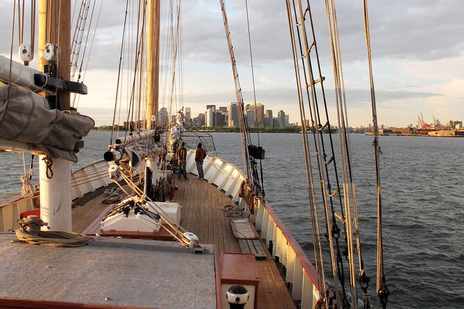 Afternoon Golden Hour Cocktail Sail - Clipper City - The main sights: Liberty, Ellis Island, and the skyline stars