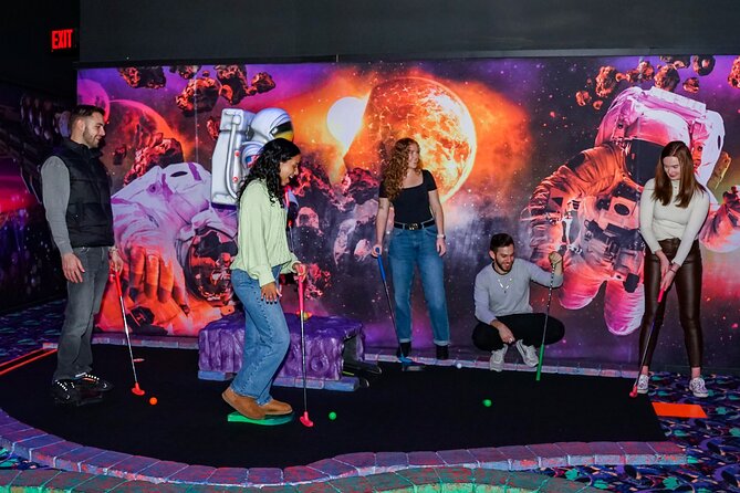 American Dream Black Light Indoor Mini Golf Ticket - Neon photos and the sci-fi theme: why it’s more than just mini golf