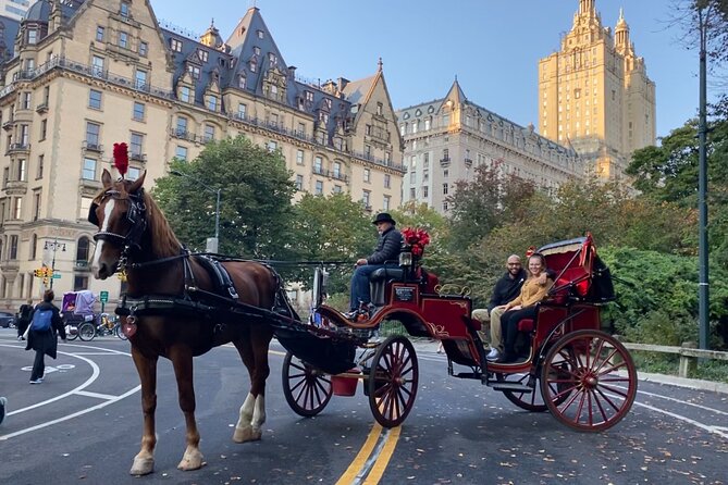 Central Park Carriage Ride w/ Drop Off @ Tavern On Green (45 min) - Price and value: $220 per group (up to 4) for a private ride