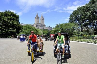 Central Park Guided Pedicab Tours - Meeting at 1411 6th Ave and what the ride feels like