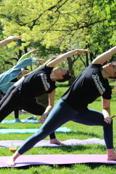Central Park: Highest Rated Yoga Class in New York City! - Where You Meet: Le Pain Quotidien by Sheep Meadow