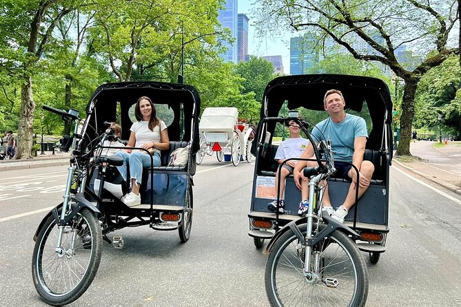 Central Park Pedicab Guided Tour - Bethesda Fountain, Cherry Hill, and Bow Bridge photo moments
