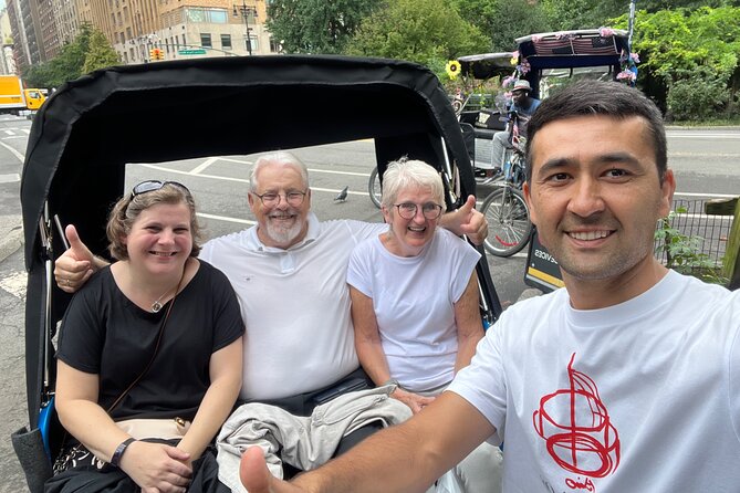 Central Park privet pedicab delux tour -1 hour - Guide Quality Is the Difference: Why Names Like Jon and Farooq Matter