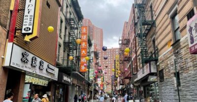 Chinatown Walking Food Tour of New York - Columbus Park and the Church of the Transfiguration: street corners with meaning