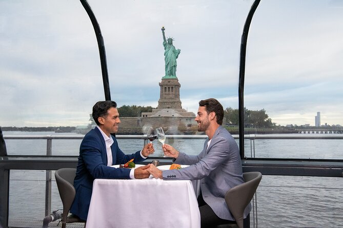 City Cruises New York Bateaux Premier Lunch Cruise - The Hudson River segment: Whitney, One World Trade Center, and Lady Liberty close-up