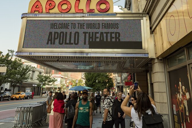 City of Contrasts Tour-Manhattan, Bronx, Queens and Brooklyn - Harlem at street level: Apollo Theater and Astor Row Houses