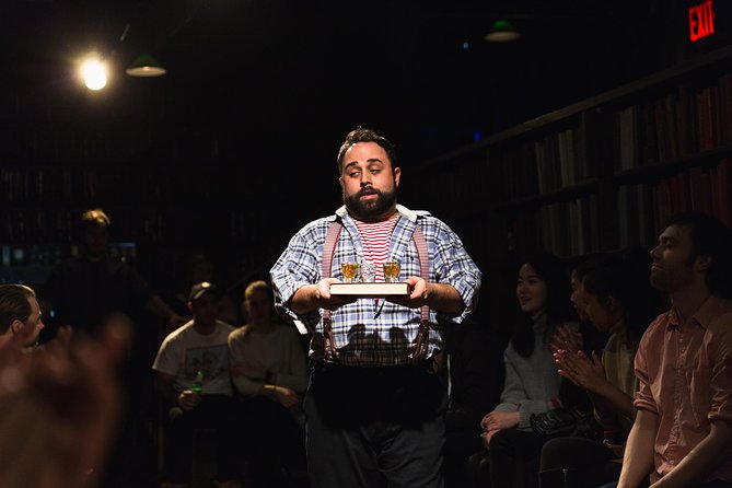 Drunk Shakespeare Ticket NYC - The bar setup: craft cocktails, cash purchases, and timing