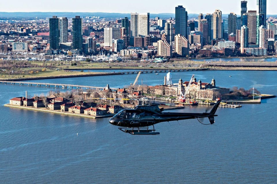 From New Jersey: NYC Skyline Helicopter Tour - What you’ll see from above: Liberty, Midtown, Central Park, and the grid
