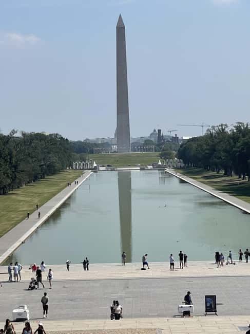 From NYC: Washington DC 1 Day Tour and Free Time for Museums - National Mall highlights: Lincoln, Reflecting Pool, and the war memorial trio