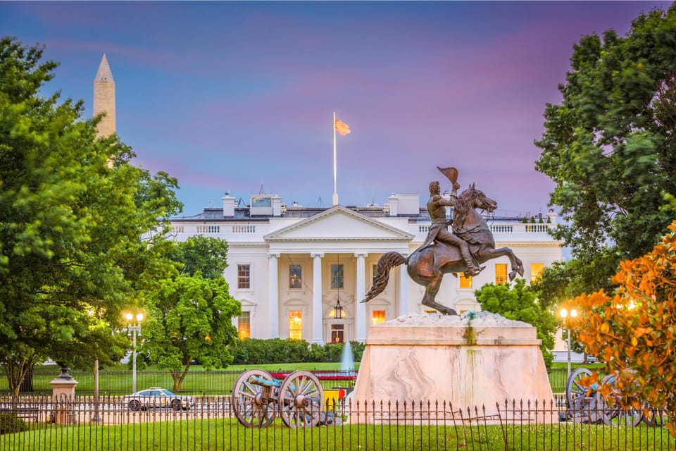 From NYC: Washington Highlights Guided One Day Tour - Constitution Avenue, the Peace Institute, and the government-building corridor