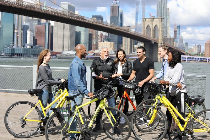 Guided Bike Tour of Lower Manhattan and Brooklyn Bridge - Lower Manhattan stop: harbor views and the “from across the river” perspective