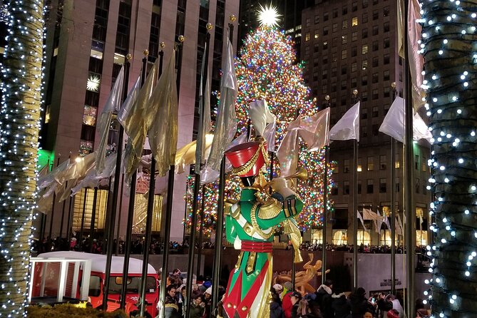 Holiday Lights Extravaganza Walking Tour - The Plaza fountain, then quick iconic pointers