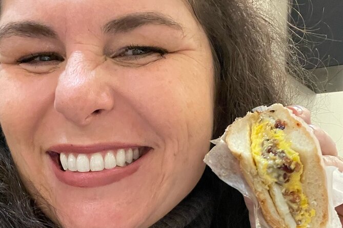 Iconic NYC Breakfast Food & Landmark Tour: Coffee, Bagel, Donut + - Toasties Bacon Egg Cheese on a Kaiser Roll: The NYC Breakfast Shortcut