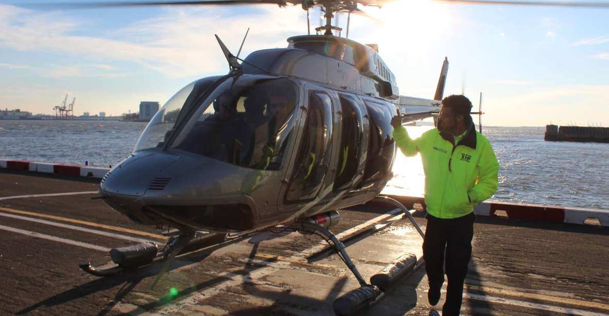 New Jersey: New York City Night Skyline Helicopter Tour - Statue of Liberty and the harbor view: the part most people remember