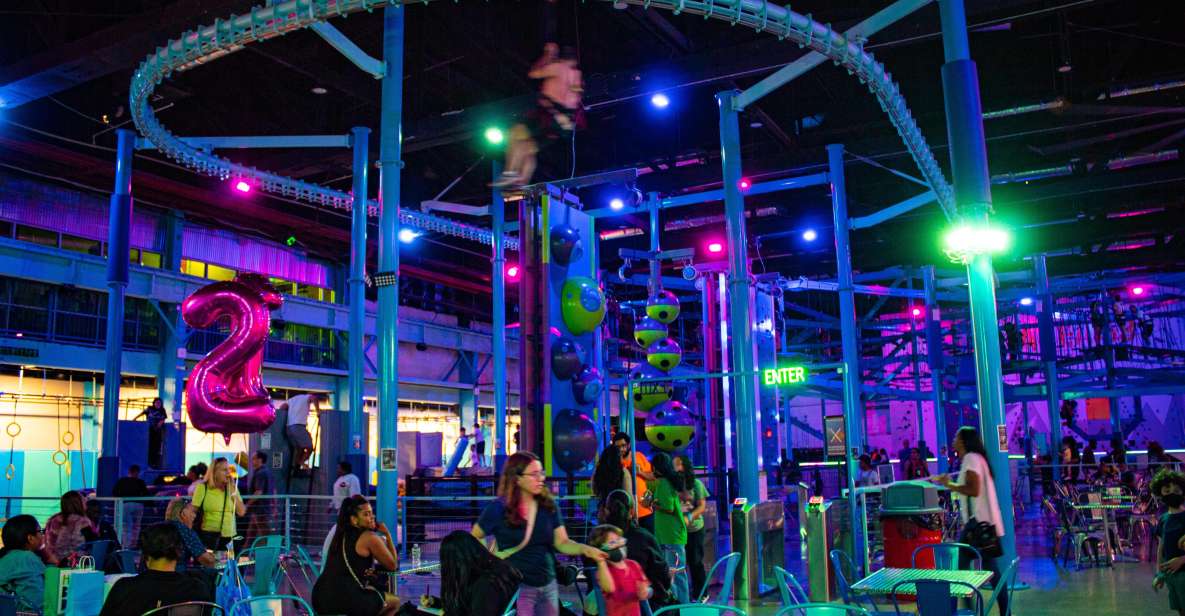 New York: Area 53 NYC Adventure Park Experience - Obstacle courses and the Battle Beam: balance class, but fun