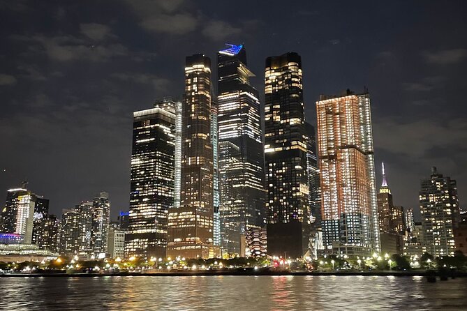 New York City Bright Lights Skyline Cruise on Yacht - Deck Comfort: Indoor-Outdoor Seating and That Included Drink