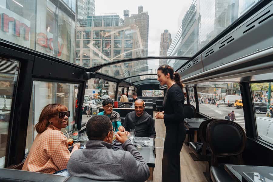 New York City: Bustronome Gourmet Dinner Tour - Onboard Service, Music, and the Guided App