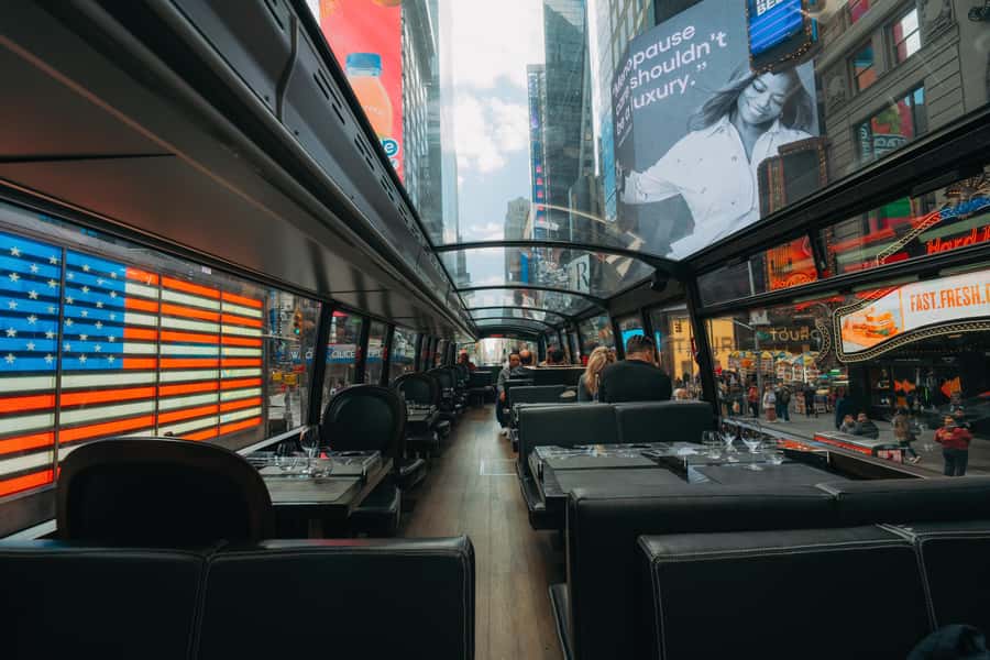 New York City: Bustronome Gourmet Lunch Tour on a Luxury Bus - Chef Sebastien Nicolleau’s Menu: 4-Course Lunch (and the Dinner Option)