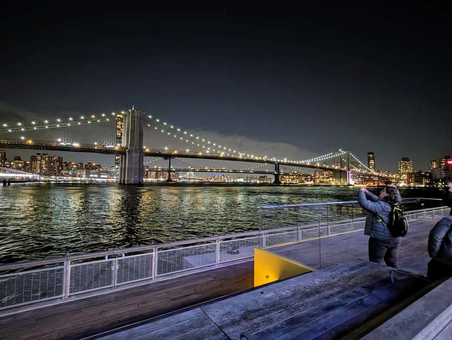 New York City: Guided Private Glass-Top Bus Tour at Night - The quick bite stop near Little Italy Pizzeria and Deli