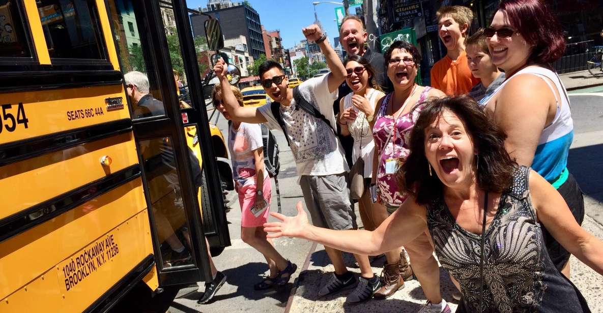 New York City: Half-Day Pizza Bus Tour - The big yellow school bus: NYC pizza tour energy, without the chaos