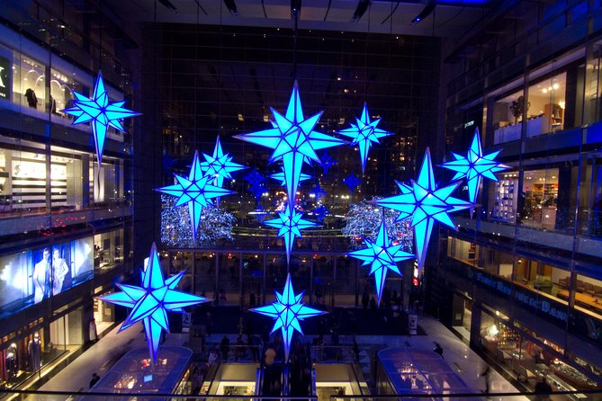 New York City Holiday Movie Sites and Lights Bus Tour - Lincoln Center Christmas Tree Photos and the Midtown Holiday Glow