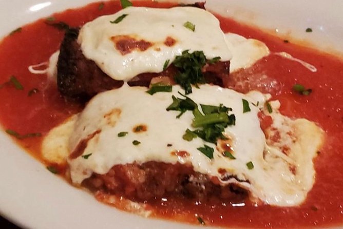 New York City: Mafia History in Little Italy Walking Tour w/NYPD - Food that isn’t an afterthought: spaghetti, mozzarella, eggplant parm, cannoli