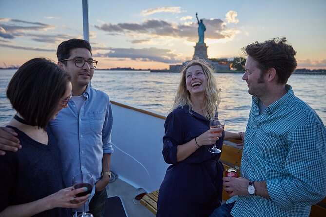 New York City Sunset Cocktail Cruise on Small Yacht - Lower Manhattan at Golden Hour: Skyline Passes and Photo Angles