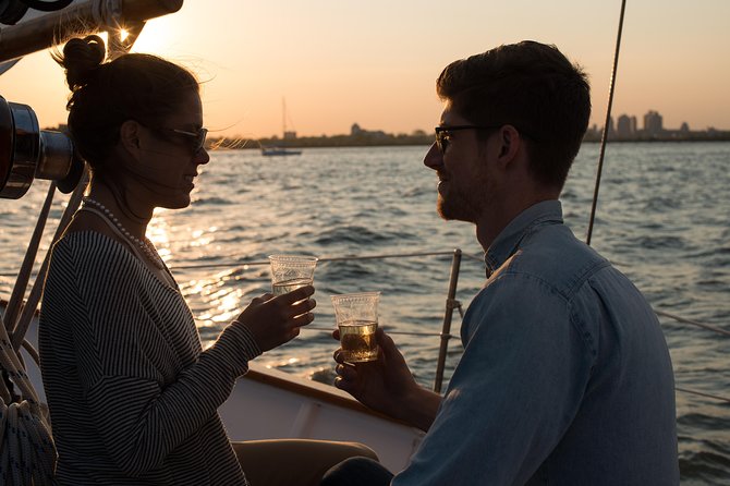 New York City Sunset Sail to the Statue of Liberty - The harbor loop back: city lights start, and you get to stay for them