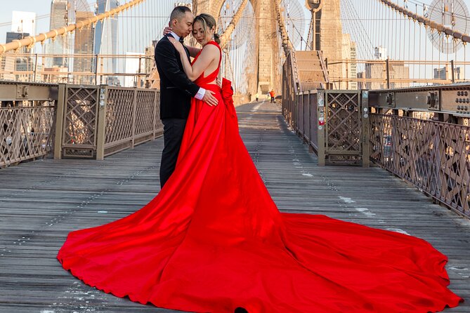 New York Flying-dress photoshoot with iconic NYC views - What happens during the shoot: photographer time and image retouching