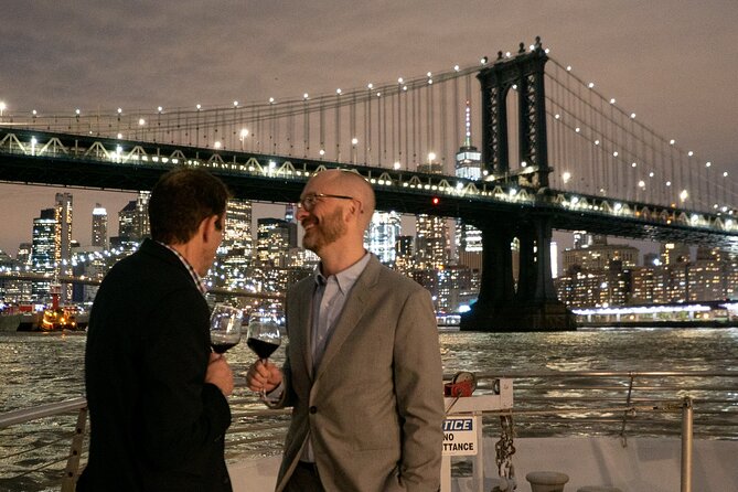 New York Pier 15 New Year's Eve Buffet Dinner Cruise - DJ all night, props for photos, and the midnight sparkling-wine moment