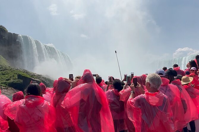 Niagara Falls Express Tour from NYC – US & Canada in One Day - Niagara City Cruises Season: Hornblower Access to the Base of the Falls