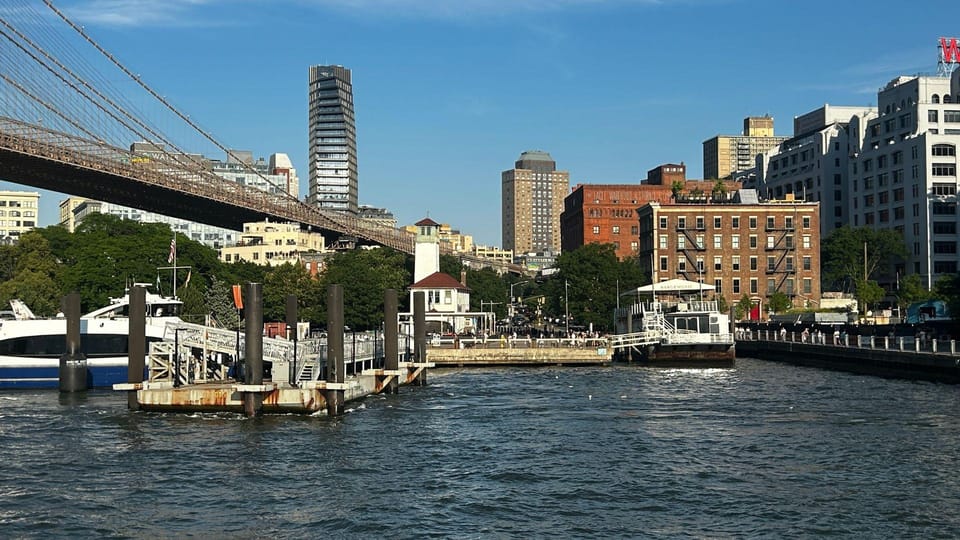 NYC: Brooklyn Bridge and DUMBO Tour with East River Ferry - The East River Ferry ride: skyline from the water, not the sidewalk