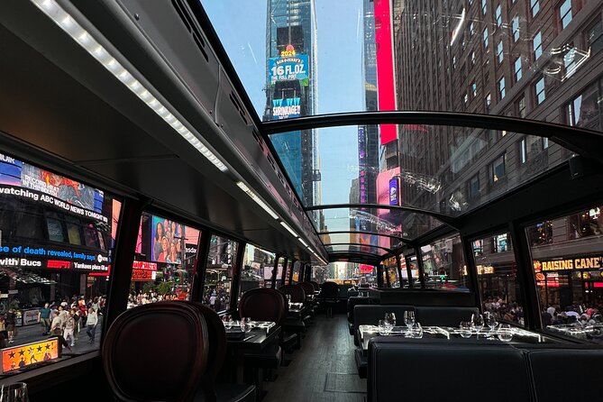 NYC Bustronome Gourmet Sightseeing Dinner tour Panoramic Bus - Quick take: what makes this NYC dinner bus work