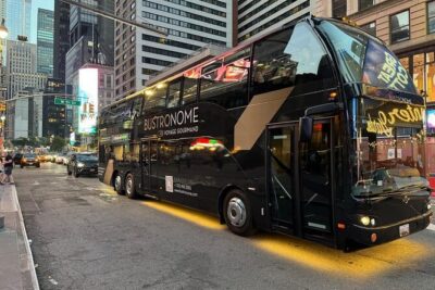 NYC Bustronome Gourmet Sightseeing Dinner tour Panoramic Bus - The five-course French chef dinner: what you’re really paying for