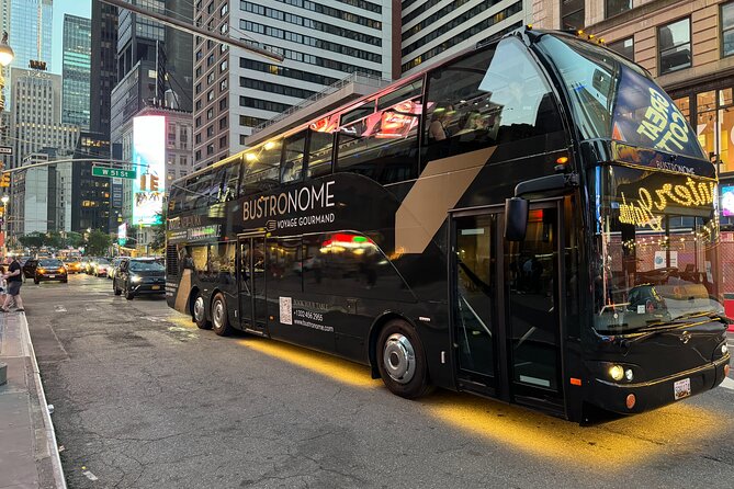NYC Bustronome Gourmet Sightseeing Lunch Panoramic Bus - Your main sights: Times Square to Central Park in one continuous loop