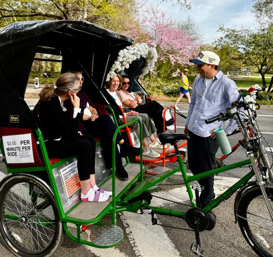 NYC: Central Park Storytelling Pedicab Tour with Theater - Mid-park character stops: Carousel, Chess & Checkers House, and the Zoo area