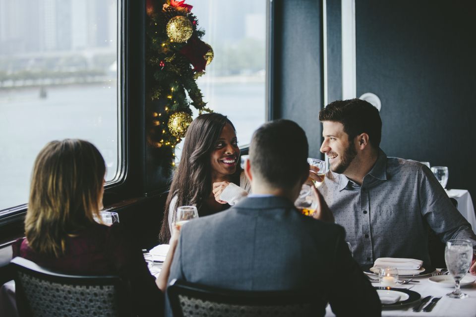 NYC: Christmas Eve Buffet Lunch or Dinner Harbor Cruise - Where you’ll see NYC: Hudson & East Rivers in holiday light