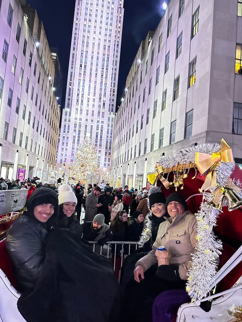 NYC: Christmas Lights Horse Carriage Ride - The Cathedral and Bank of America Tower: A Softer, More Elegant Stop