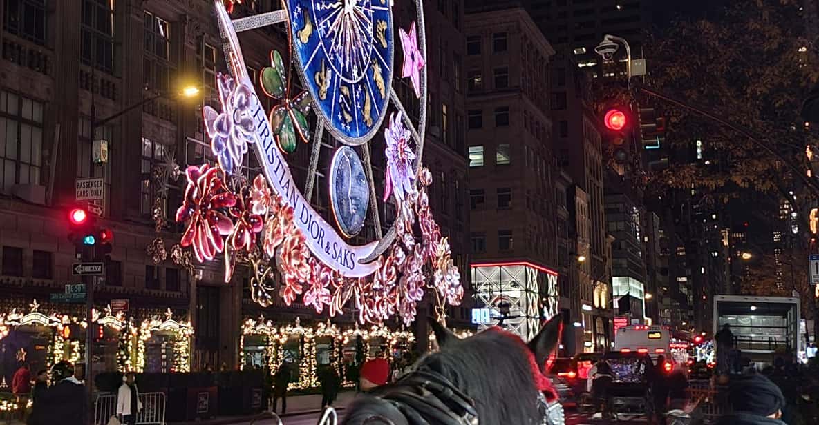 NYC: Christmas Lights Horse Carriage Ride - Rolling By Radio City Music Hall and the Rockettes-Style Glow