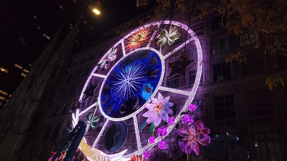 NYC: Christmas Lights Horse Carriage Ride - Avenue of the Americas Public Plaza and the 6th Avenue Return