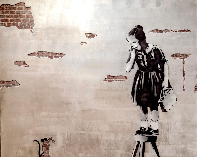 NYC: Entry Ticket To The Banksy Museum - The part with videos and animations: how the museum explains without a guide