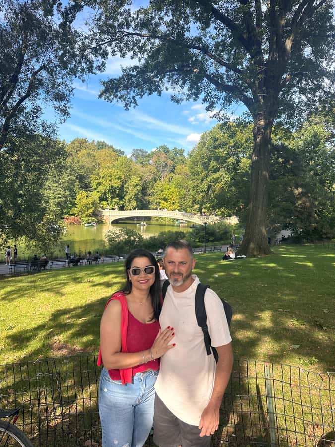 NYC: Guided Pedicab Tour of Central Park - SummerStage and the pond area: quiet scenery with context