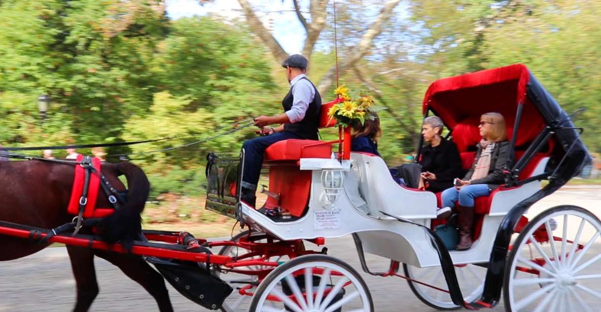 NYC: Guided Standard Central Park Carriage Ride (4 Adults) - Meeting by José Julián Martí Statue and settling in