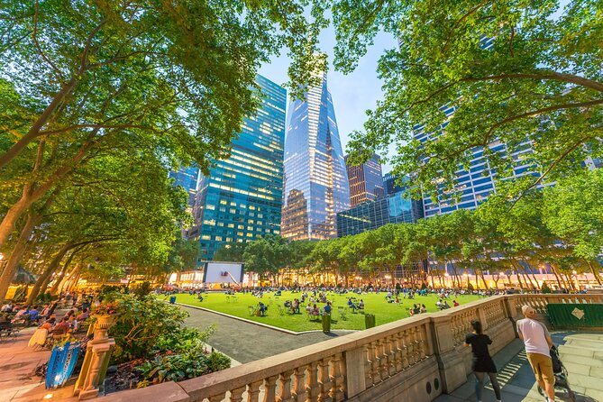 NYC Iconic Sights and Skyline Views with SUMMIT Ticket Option - Rockefeller Center murals and the classic Midtown courtyard feel
