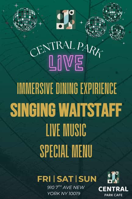 NYC: Immersive Dinner Show with Live Music - Central Park Café: the Manhattan dinner-show setting