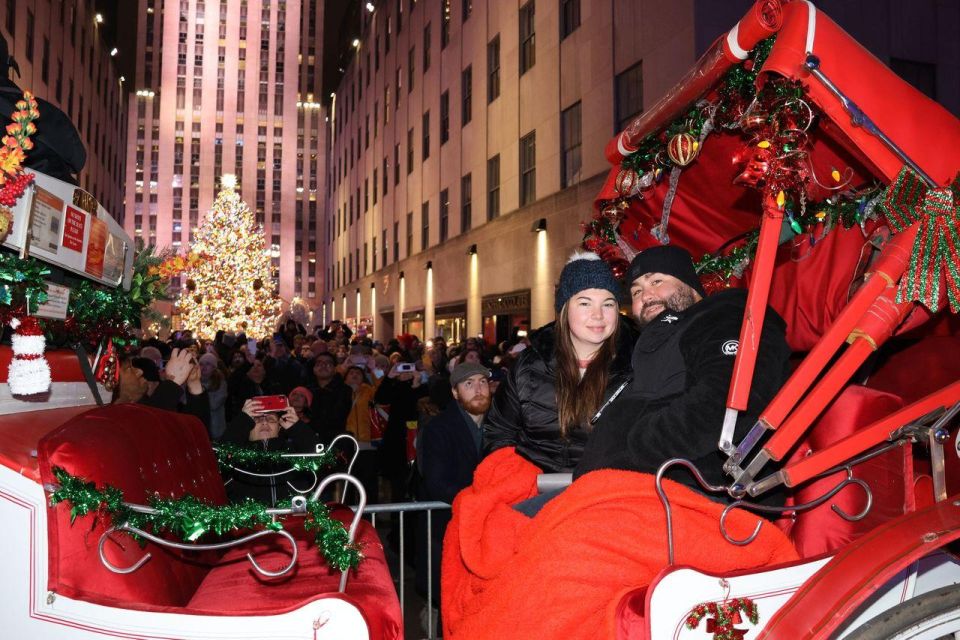 NYC: Magical Christmas Lights Carriage Ride - Rockefeller Center Tree Moments and Photo Stops
