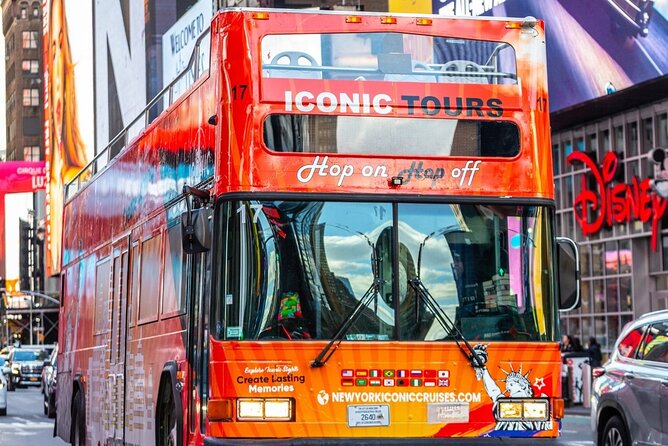 NYC Night Bus Sightseeing Tour with Free Statue of Liberty Cruise - Starting at West 42nd Street: why this launch point helps